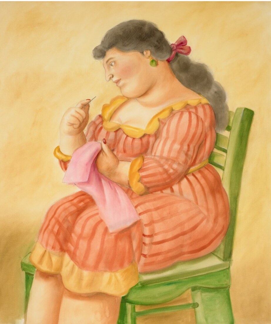 Fernando Botero, Donna che cuce