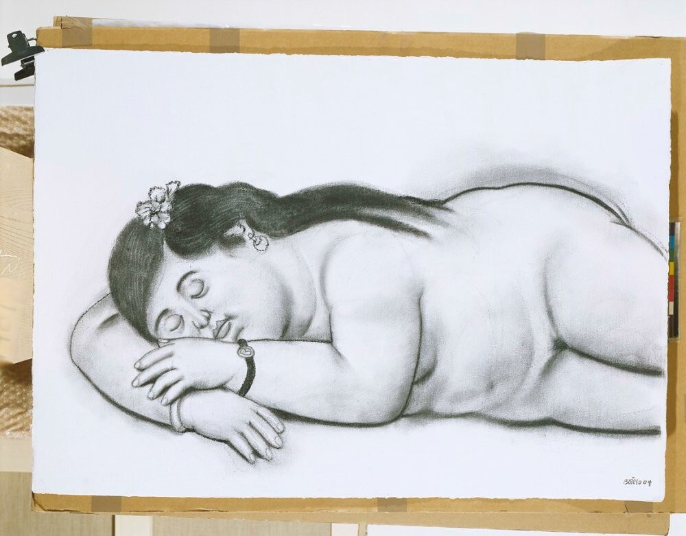 Fernando Botero, Nudo addormentato, 2004